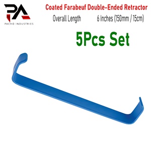 Retracteur double-embout enduit Farabeuf de qualité allemande, 6 pouces, réutilisable, lames en L de haute qualité pour tissus électrochirurgicaux - Product Image 2