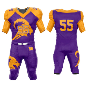 High Quality Low Price Wholesale American Football Uniform Made Of 100% Polyester American Football Uniform - Product Image 1