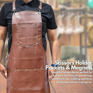 Factory Direct Premium Quality Barber <b>Aprons</b> Durable Soft Fabric Salon Adjustable Neck Closure Barber <b>Aprons</b> - Product Image 5