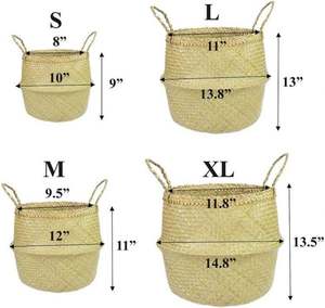 <b>Baskets</b> for Plants Handmade Woven Natural Seagrass Planter <b>Basket</b> for Home Decor Wholesale Supplier from Vietnam - Product Image 2