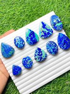 Natural Blue Bird Azurite BY MAHNAJ GEM Cabochon Loose Gemstone AAA Quality Bluebird Azurite Malachite Cuprite Jewelry Makig - Product Image 4
