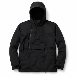 Chaqueta de Snowboard Personalizada Color Negro Jet con Múltiples Bolsillos para Hombre, Chaqueta de Esquí Impermeable para Exteriores, Fabricante OEM de Marca Privada - Product Image 4