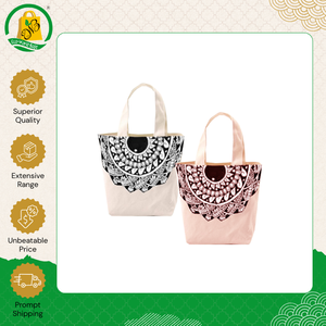 New Stock Arrival High Quality Customized Organic Cotton <b>Canvas</b> Reusable Tote Shopping <b>Bags</b> with Logo Print and Self Handle - Product Image 5