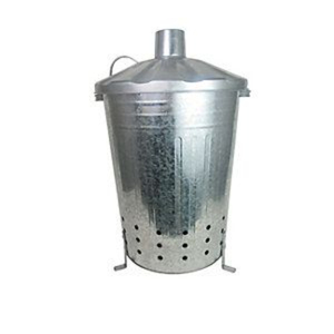 Incinerador de Jardín de Metal Galvanizado, Contenedor para Quemar Basura y Residuos con Tapa para Hojas y Papel, Suministro Directo de Fábrica - Product Image 2