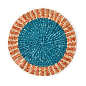 Natural Straw Charger <b>Plates</b> Decorative Black Placemat Woven Seagrass Table <b>Mat</b> Modern Style Coaster Tableware Supply Wholesale - Product Image 3