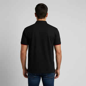 Polo à col rabattable léger et uni, 100 % polyester, coupe décontractée, tendance, personnalisable – Meilleures ventes - Product Image 3