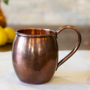 Mug Moscow Mule individuel en acier martelé écologique plaqué cuivre avec poignée 500 ml/16 oz pour la maison et le bureau - Product Image 6