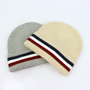 Bonnet d'hiver en laine 100% de qualité supérieure, personnalisé avec logo imprimé, respirant, chaud, tricoté, directement de l'usine. - Product Image 5