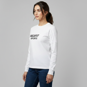 T-shirt décontracté et tendance pour femme, noir et gris, manches longues, design printemps/été, teinture unie, 100% coton, vêtements d'été - Product Image 6