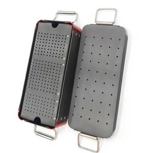 Boîte de rangement vide pour vis de traumatologie dentaire maxillo-faciale de qualité supérieure, en aluminium, kit de rangement pour instruments chirurgicaux vétérinaires en acier inoxydable, certifié CE - Product Image 1