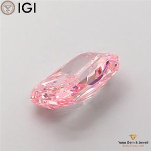 เพชรทรงเรเดียนท์ 2.00 กะรัต พร้อมใบรับรอง IGI เพชร CVD ที่เพาะเลี้ยงในห้องปฏิบัติการ สีชมพูแฟนซีสดใส ความสะอาดระดับ VS2 เหมาะสำหรับทำเครื่องประดับ - Product Image 5