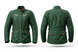 เสื้อแจ็คเก็ตมอเตอร์ไซค์แบบเต็มตัว ป้องกันได้รอบด้าน พร้อมสายรัดเอวปรับได้ กระเป๋าหลายช่อง ดีไซน์สะท้อนแสง สวมใส่สบายและปลอดภัย - Product Image 4