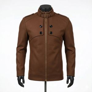OEM Latest Design Best Selling <b>Leather</b> Wear <b>Long</b> Sleeve <b>Leather</b> <b>Jacket</b> High Street Custom Logo Men's <b>Leather</b> <b>Jackets</b> - Product Image 1