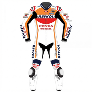 Traje de Carreras Dani Pedrosa MotoCP Premium de Una Pieza Completo para Pista con Protectores Deslizantes OEM CE - Product Image 1