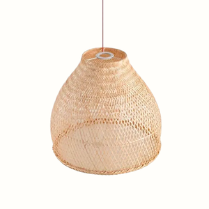Bamboo Woven Pendant <b>Light</b> for Home Interior Decoration <b>Dining</b> Room and Bedroom - Product Image 1