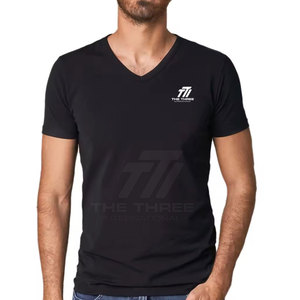 ออกแบบโลโก้ของคุณเอง เสื้อยืดคอกว้างทรงหลวมสำหรับผู้ชาย พิมพ์ลาย ผ้าฝ้าย 100% เสื้อยืดคอกว้างสไตล์สตรีทแวร์ - Product Image 2