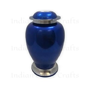 Urna Funeraria de Aluminio Plateado para Cremación de Adultos, Diseño Personalizable, Decoración para el Hogar, Estilo Americano, Capacidad de 200 Pulgadas Cúbicas - Product Image 2