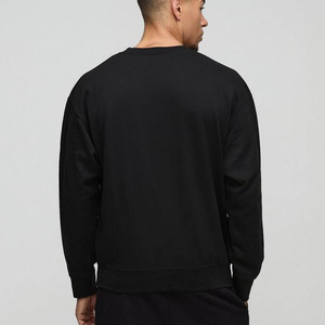 Sudadera 2Pac para Hombre, Cuello Redondo, Negra, de Felpa Transpirable, Manga Raglán, Corte Regular, Estilo Hip Hop, Color Sólido, Tejido de Punto, 100% Algodón - Product Image 2