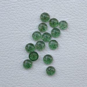 Quartz fraise vert de qualité AAA 4mm à 10mm Cabochons ronds pierres précieuses en vrac pierres semi-précieuses naturelles pour la fabrication de bijoux - Product Image 3