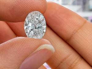 Diamantes de corte ovalado de 3.00 CT certificados por IGI, claridad VS1, color D, cultivados en laboratorio, pulido manual CVD en India para la fabricación de joyas. - Product Image 4