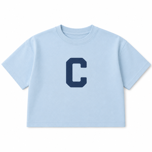 Camiseta de Algodón Transpirable Personalizada para Niños, Corte Cuadrado, 100% Algodón, Estampado de Letras y Números del Alfabeto, Manga Corta, Informal, para Bebés, Niños y Niñas - Product Image 1