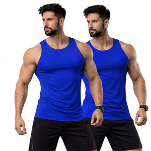 <b>Men</b> Quick Dry Gym Tank Top Sleeveless Workout Shirt Breathable Fitness <b>Vest</b> Running <b>Training</b> Sports Active Wear Soft Stretch - Product Image 3