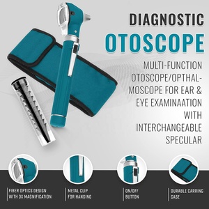 Mini otoscopio de fibra óptica ENT, funda de estilo de bolsillo en COLOR verde azulado, la mejor calidad a precio barato, proveedor en Pakistán - Product Image 2