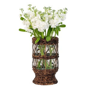 Vintage Style For Garden Uses <b>Rattan</b> Candle Holder Handmade Woven <b>Lantern</b> Outdoor Decor Patio Lighting And Event Home Styling - Product Image 3