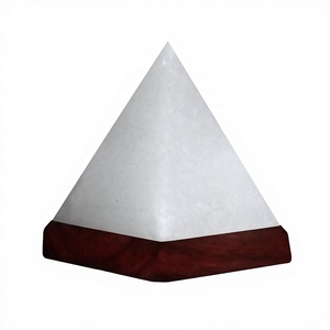Lampe de sel blanche USB de forme irrégulière, écologique, faite à la main, neutralise les ions positifs, bonne pour la respiration, purifie l'air, favorise la relaxation - Product Image 2
