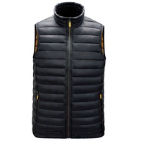 Gilet matelassé unisexe ultra-léger en polyester, pliable, col montant, motif dessin animé personnalisé, réversible, pour l'hiver et les activités de plein air