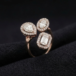 แหวนเพชรทรงหลากหลายขนาด 2.09 กะรัต ทองคำแท้ 14k ทรงมรกต ทรงรี ทรงหยดน้ำ สำหรับงานหมั้น งานแต่งงาน ของขวัญวันครบรอบ ได้รับการรับรองจาก IGI - Product Image 5