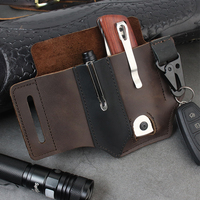 Pochette EDC, étui pour ceinture multi-outils, organisateur de ceinture EDC en cuir personnalisé pour lampe de poche, stylo et clip porte-clés