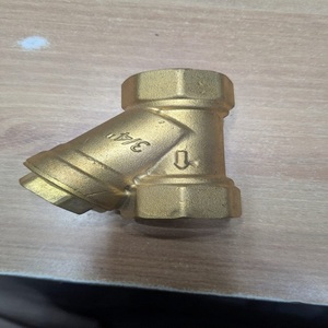 Vanne de filtration en laiton de précision type Y 3/4 pouce pour système d'eau, filtration de conduite, régulation de débit, raccord de plomberie - Product Image 2