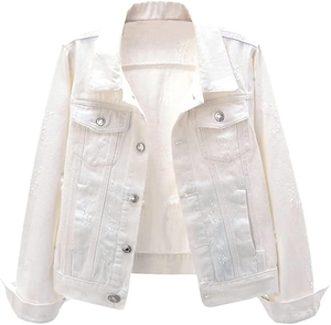 High Quality Low MOQ Denim Customizable Men's Autumn Jean Jacket with Cotton Filling and Windproof Down Fleece Lining - Product Image 6