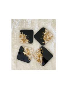 Juego de posavasos de resina personalizados con diseño de colores vibrantes para regalos promocionales y soluciones de branding corporativo - Product Image 2