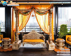 Columpio decorativo tradicional para novia y novio, accesorio para boda, estilo indio, con función Haldi, único - Product Image 6