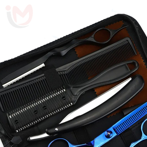 Professional Hair Cutting Tool Kit Stainless Steel Barber Scissors Comb <b>Razor</b> Hairdressing Salon Tool <b>Set</b> IMANS - Product Image 2