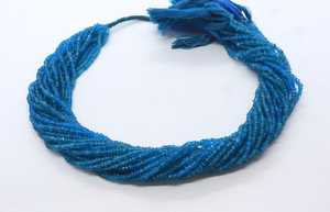 ลูกปัดอะพาไทต์สีน้ำเงินนีออนทรงเหลี่ยมขนาด 2.5-3 มม. ลูกปัดอะพาไทต์สีน้ำเงินทรงเหลี่ยมขนาด 13 นิ้ว ลูกปัดอะพาไทต์นีออนธรรมชาติ - Product Image 6