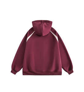 Sudadera con capucha de invierno para mujer con logotipo personalizado, 100% algodón, forro polar, ecológica, transpirable, estilo urbano oversize, precio razonable - Product Image 5