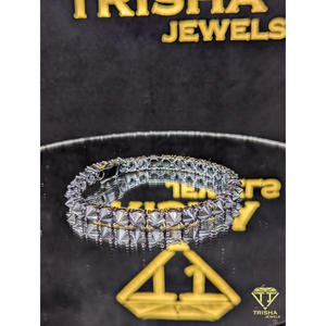 Pulsera de Moissanita Clásica Premium con Corte Brillante Redondo, Plata 925 con Certificación IGI, Chapada en Plata para Unisex - Product Image 5