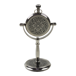 Reloj de Mesa de Diseño Doble de Tendencia con Brújula, Decoración Decorativa para Sala de Estar, Decoraciones para Mesa de Hogar y Oficina - Product Image 4