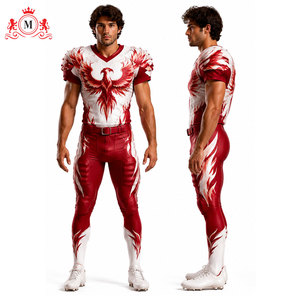 Uniforme de football américain pour homme adulte, durable et respirant, pour les entraînements et les matchs, 100% polyester - Product Image 2