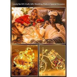 Brightown Confezione da 12 Luci Fatate a LED Bianco Caldo a Batteria per Matrimoni - Product Image 3