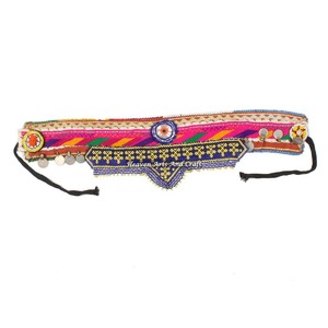 Vintage Belt Belly Dance Bead Afghani Traditional Waist Belt Kuchi Tribal BB050A <b>Old</b> Banjara Real Vintage Handmade Beaded Belts - Product Image 1