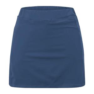 Jupe de sport pour femme en polyester respirant à taille élastique avec short intégré, pour la course et l'entraînement, longueur mini, design asymétrique - Product Image 2