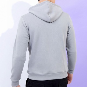 <b>Mens</b> Graphic Hoodie <b>Grey</b> French Terry Slogan Pullover Cotton Fleece <b>Sweatshirt</b> Apparel Manufacturer - Product Image 6