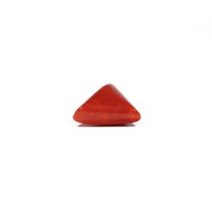 Handcrafted 7.5 Carat Oval Cabochon Red Coral Loose Gemstone for Fine Jewelry - Product Image 3
