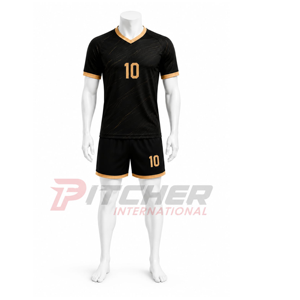 Service de conception d'uniformes de football personnalisés : Short à carreaux respirant, options grandes tailles, créez vos propres couleurs, disposition, nom d'équipe, joueur - Product Image 3