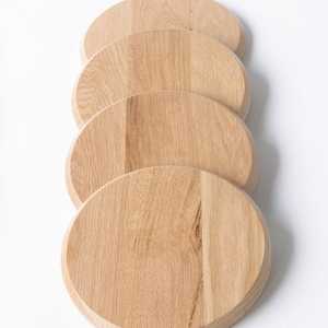 Durable Handmade Classic Round Wooden Coasters for Coffee Tea & Mug <b>Drinks</b>-Kitchen Use by H a CRAFT - Product Image 5