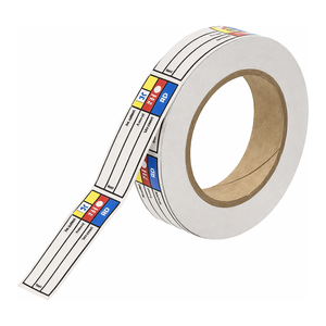 Blank Write-On <b>Color</b> Bar Right-To-Know Labels Durable Oval Adhesive Thermal <b>Stickers</b> for Chemical Identification - Product Image 2